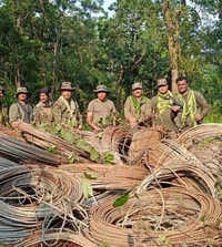 Chhattisgarh: Massive Maoist cache of explosives, grenade-making material seized in Bastar forests
