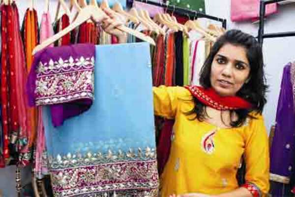 A exhibition of wedding couture
