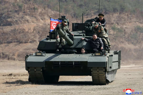 Kim Jong Un’s teenage daughter spotted driving tank during military drill, sparking fresh succession buzz — watch