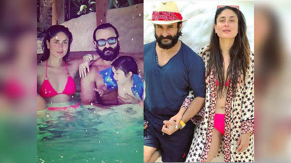 Kareena Kapoor Khan sets temperatures soaring in a pink bikini on her holiday in the Maldives