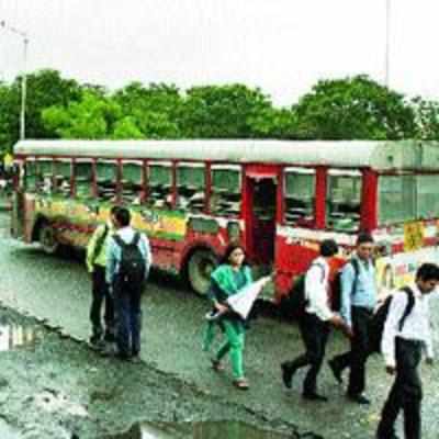 Navi Mumbai public transport takes a hit during the monsoon