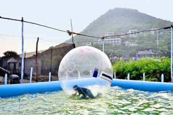 Aqua zorbing: The new craze in Vizag