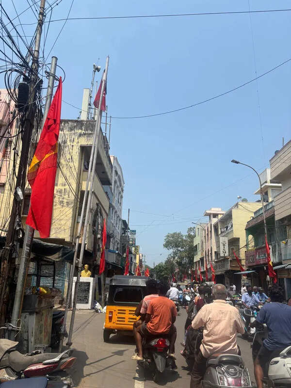 Pavements defaced by unauthorised party flags, banners greeting people at Bakrid