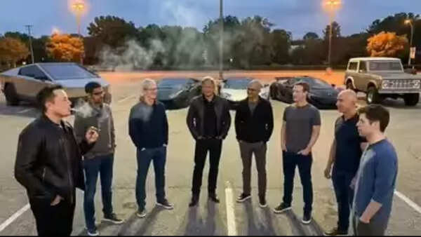 Escuadrón de 1 billón de dólares: Elon Musk, Mark Zuckerberg, Sundar Pichai y otros multimillonarios rompen Internet con una foto viral de IA