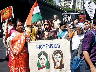 Women march against CAA