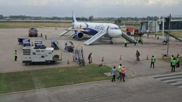Battery fire: IndiGo Hyderabad -Chandigarh flight passengers evacuated by slides at destination; all safe