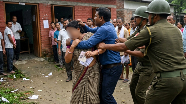West Bengal elections: Man waits 5 hours, 'catches' runaway wife at polling booth