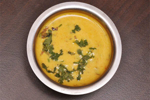 Delicious hot Gujarati kadhi