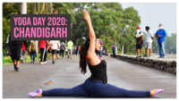Yoga Day 2020: Youngsters practice yoga at Chandigarh’s Sukhna lake 