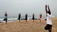 Visakhapatnam: Fitness enthusiasts return to RK beach after easing of lockdown rules 