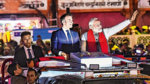 Novel experience for French President Emmanuel Macron in old Jaipur