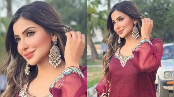 Sana Sultan in Maroon