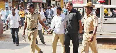 Shootout at KR Puram, bizman held