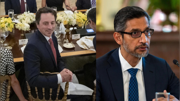 Google’s Sundar Pichai and Sergey Brin