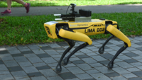 Robot dog on coronavirus patrol 