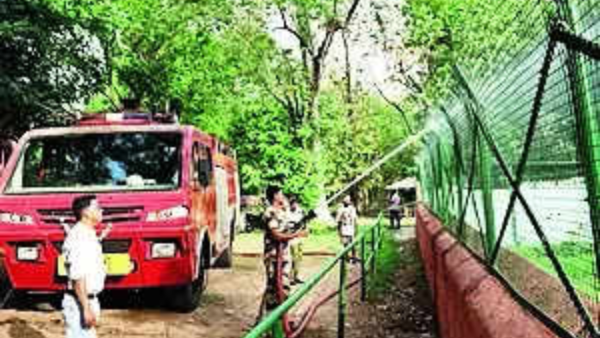 Fire tender brought in to help Bokaro zoo inmates beat the heat
