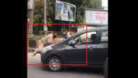 Cop dragged on car when asked driver to stop in Punjab 