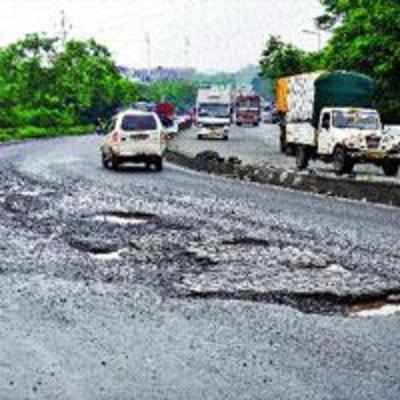 Is the satellite city competing with Mumbai for maximum potholes contest?