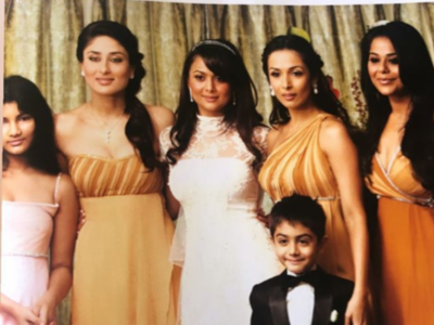 Photos: Kareena Kapoor Khan and Malaika Arora turn bridesmaids for Amrita Arora in this unseen picture