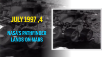 Mars Pathfinder, a robotic spacecraft, safely landed on the surface of Mars on July 4, 1997 