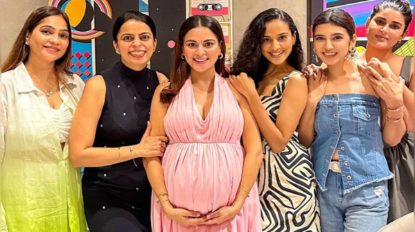 ​Mommy-to-be Shraddha Arya drops pictures flaunting her cute baby bump as she goes for a day out with her girl gang