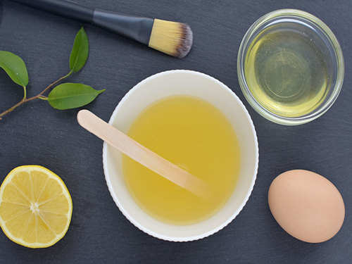 Egg White and Lemon Mask