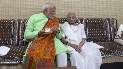 Gujarat Assembly Elections Live Updates: PM Modi meets his mother a day before phase 2 of Gujarat elections