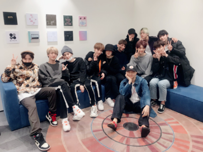 This picture of BTS and TXT together is melting hearts!