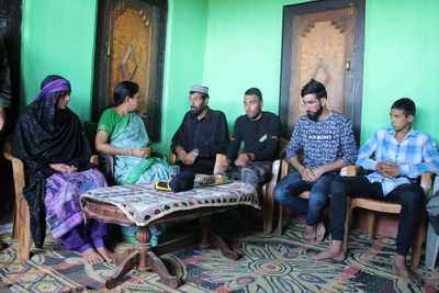 Jammu and Kashmir: Union Defence Minister Nirmala Sitharaman visits late jawan Aurangzeb’s family