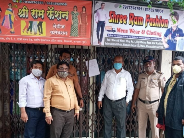 Kalyan: KDMC seals six shops for flouting Covid-19 norms; levies Rs 5000 fine