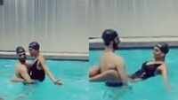 Sushmita Sen and beau Rohman Shawl's pool romance 