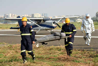 Juhu airport enacts full scale emergency through mock drill