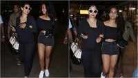 Mother-daughter duo Kajol and Nysa Devgn spotted twinning in black 