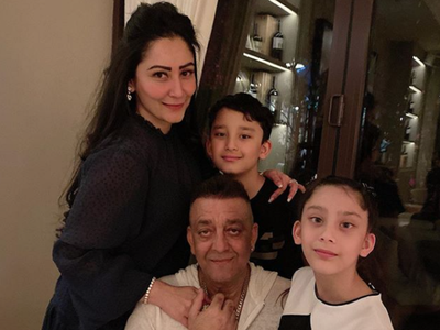 Photos: Sanjay Dutt spends time with wife Maanayata and kids in Dubai
