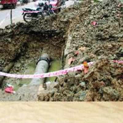 Pipeline burst leaves Vashi homes without water for a day