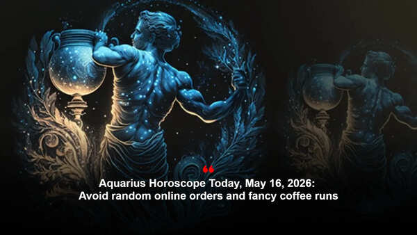 Aquarius Horoscope Today, May 16, 2026: Avoid random online orders and fancy coffee runs
