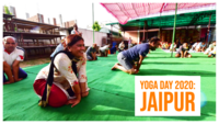 Yoga Day 2020: Residents practice ‘asana’ in Jaipur 