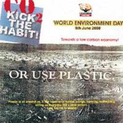 Use plastic, save Earth!