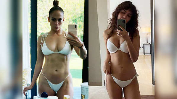​Esha Gupta to Jennifer Lopez: 7 times actresses nailed the mirror selfie in bikinis and set the internet ablaze