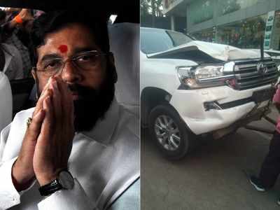 Eknath Shinde suffers minor injury in car accident near Vashi toll naka
