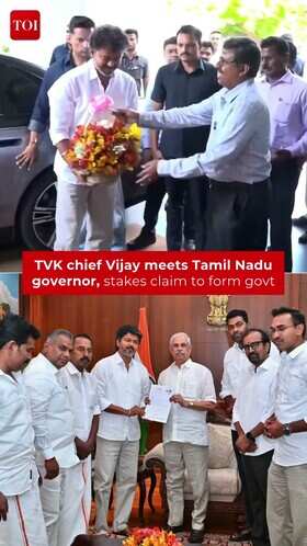 TVK stakes claim to form Tamil Nadu government after victory