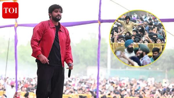Gurnam Bhullar leaves early as crowds jump barriers at Khalsa fest