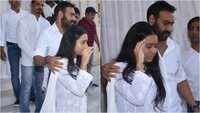 Ajay Devgn's daughter Nysa breaks down at grandpa's prayer meet 