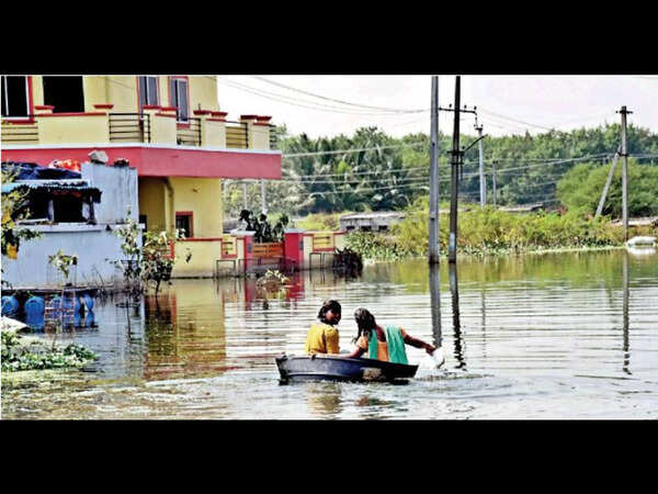 Hyderabad: Some houses in low-lying areas still inundated