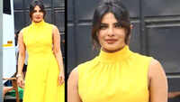 Priyanka Chopra looks every bit of a diva in this yellow outfit 