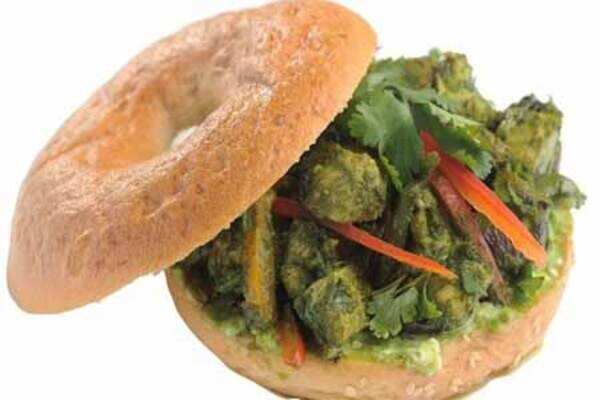 Recipe: Spicy coriander chicken bagel