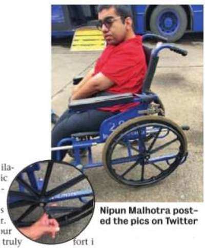 Indigo Airlines draws flak over broken wheelchair