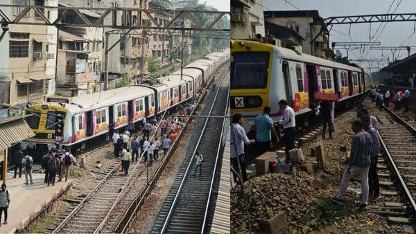 Mumbai’s empty local train derails at Dombivli, peak-hour services hit