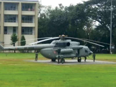 Mumbai: Football ground at IIT turns into three helipads for PM Narendra Modi