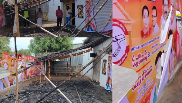 TVK office near Srirangam torched by miscreants ahead of poll results